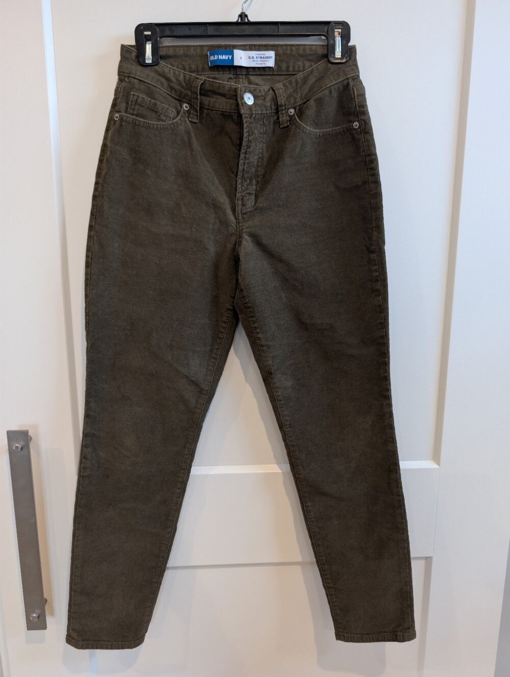 Old Navy O.G. Straight Women's Corduroy Pants - Olive Green - Size 2